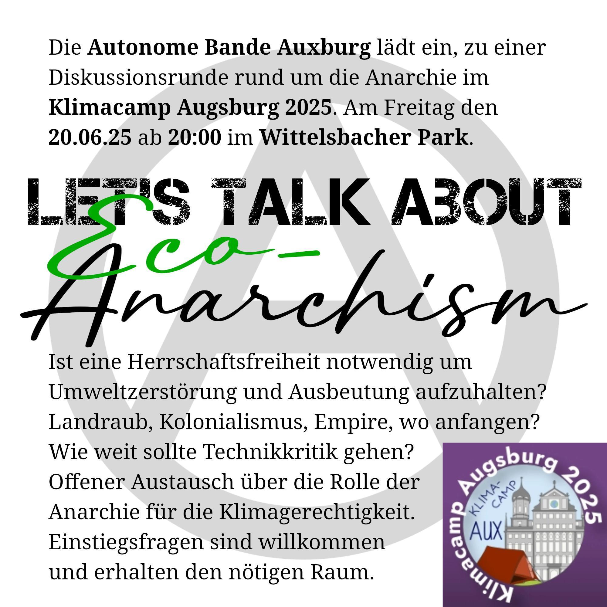 20.06.25 – 20:00 – Let’s talk about (eco)anarchism